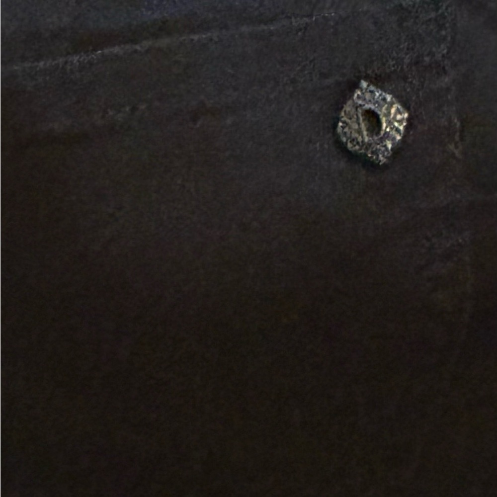 Democracy “Ab”solution Women’s Black Jeans Sz 4 Petite/ Distressed Front - Picture 5 of 9